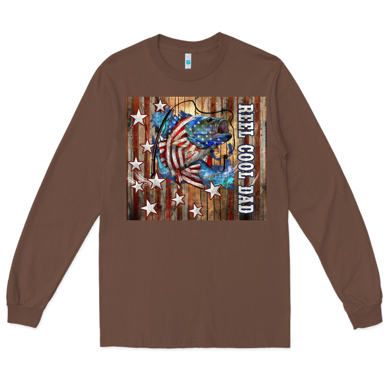Western Reel Cool Dad American Long Sleeve Tee by LillyAllenDesigns | Teevron