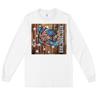 White Western Reel Cool Dad American Long Sleeve Tee - LillyAllenDesigns