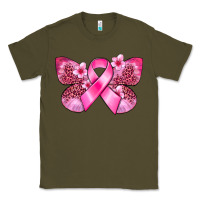 Army Green Cancer butterfly Classic Tee - FaDigitalArtStudio
