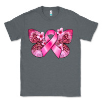 Charcoal Heather Cancer butterfly Classic Tee - FaDigitalArtStudio