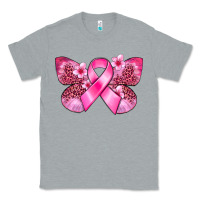 Heather Grey Cancer butterfly Classic Tee - FaDigitalArtStudio