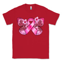 Red Cancer butterfly Classic Tee - FaDigitalArtStudio