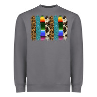 Storm serape leopard tooled leather cowhide background Heavyweight Sweatshirt - RanaPortraitStore