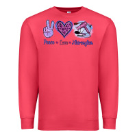 Cardinal Peace Love Hairstylist Premium Sweatshirt - Jasminsmagicworld