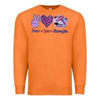 Carrot Peace Love Hairstylist Premium Sweatshirt - Jasminsmagicworld