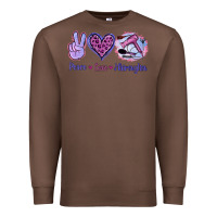 Chestnut Peace Love Hairstylist Premium Sweatshirt - Jasminsmagicworld
