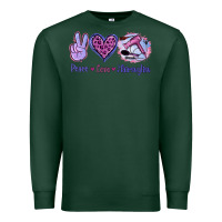Sports Green Peace Love Hairstylist Premium Sweatshirt - Jasminsmagicworld