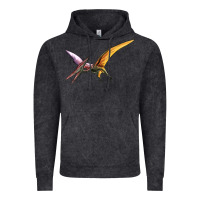 Vintage Black dinosaur pterodactyl Vintage Hoodie - Artiststas