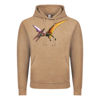 Vintage Coffee dinosaur pterodactyl Vintage Hoodie - Artiststas
