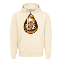 Sunflower Tooled Leather Bullskull Teardrop Earrings Zipper Hoodie | Teevron