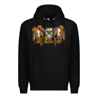 Black western goats Premium Hoodie - BarkalooDesign