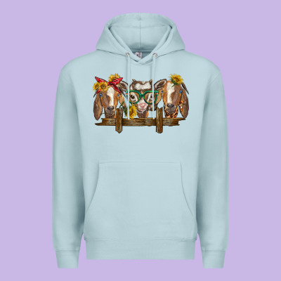 Western Goats Premium Hoodie Designed By Barkaloodesign