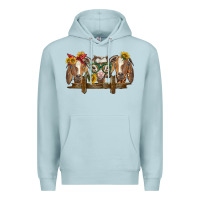 Blue Mist western goats Premium Hoodie - BarkalooDesign