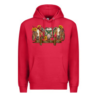 Cardinal western goats Premium Hoodie - BarkalooDesign
