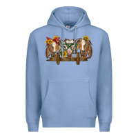 Colony Blue western goats Premium Hoodie - BarkalooDesign