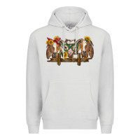 Dove Grey western goats Premium Hoodie - BarkalooDesign