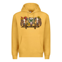Mustard western goats Premium Hoodie - BarkalooDesign