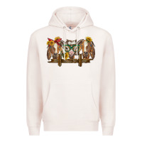Pale Pink western goats Premium Hoodie - BarkalooDesign