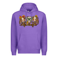Purple western goats Premium Hoodie - BarkalooDesign
