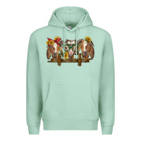 Seafoam western goats Premium Hoodie - BarkalooDesign