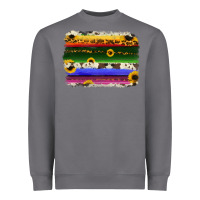 Storm serape sunflowers leopard cowhide background Heavyweight Sweatshirt - RanaPortraitStore