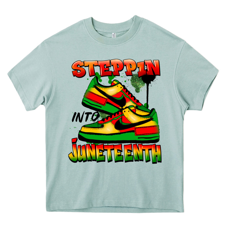 Steppin' Into Juneteenth Heavy Core Tee by FaDigitalArtStudio | Teevron