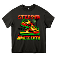 Asphalt Steppin' into Juneteenth Heavy Core Tee - FaDigitalArtStudio