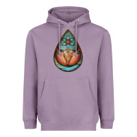 Lavender teardrop tooled leather bullskull earrings Heavyweight Hoodie - Jasminsmagicworld