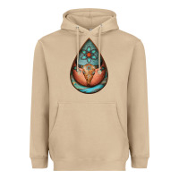 Mushroom teardrop tooled leather bullskull earrings Heavyweight Hoodie - Jasminsmagicworld