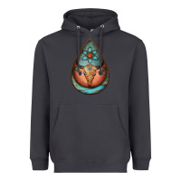 Smoke teardrop tooled leather bullskull earrings Heavyweight Hoodie - Jasminsmagicworld