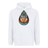 White teardrop tooled leather bullskull earrings Heavyweight Hoodie - Jasminsmagicworld