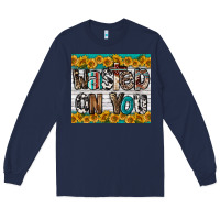 Navy Western Wasted On You Long Sleeve Tee - LillyAllenDesigns