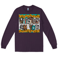 Plum Western Wasted On You Long Sleeve Tee - LillyAllenDesigns