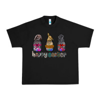 Black Happy Easter Urban Heavy Tee - CowhideDigitalArt