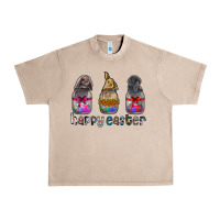 French Oak Happy Easter Urban Heavy Tee - CowhideDigitalArt