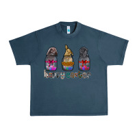 Midnight Navy Happy Easter Urban Heavy Tee - CowhideDigitalArt