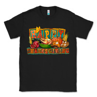 Black Happy Thanksgiving Classic Tee - FaDigitalArtStudio