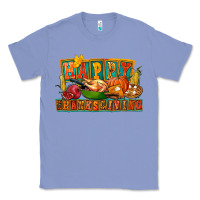 Colony Blue Happy Thanksgiving Classic Tee - FaDigitalArtStudio