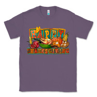 Lavender Happy Thanksgiving Classic Tee - FaDigitalArtStudio