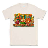 Natural Happy Thanksgiving Classic Tee - FaDigitalArtStudio