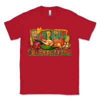 Red Happy Thanksgiving Classic Tee - FaDigitalArtStudio