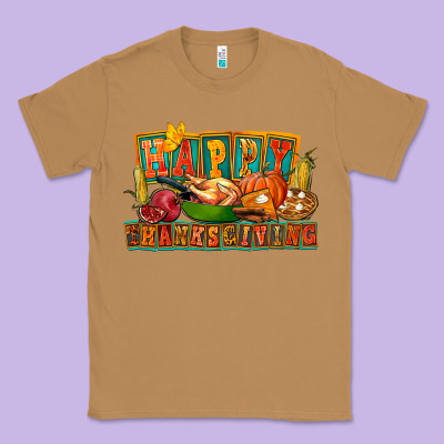 Happy Thanksgiving Classic Tee Designed By Fadigitalartstudio