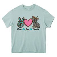 Arona peace love frenchie Heavy Core Tee - RanaPortraitStore
