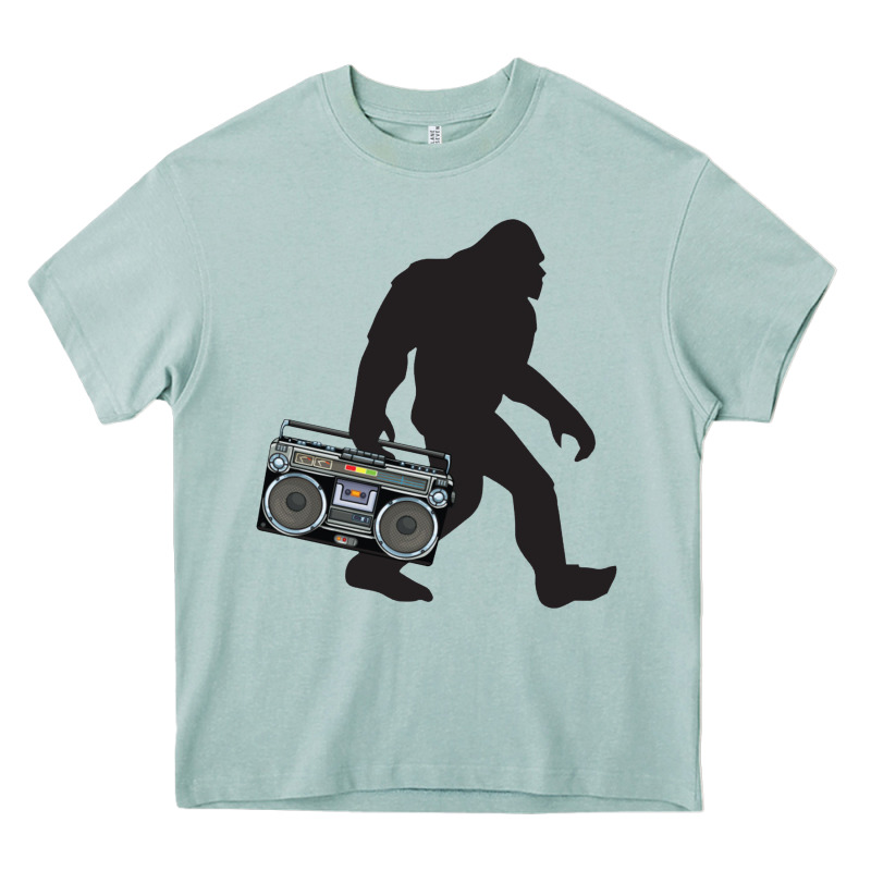Bigfoot Beatbox Boom Box Retro   Bigfoot Boom Box Heavy Core Tee by DesigneFamous | Teevron