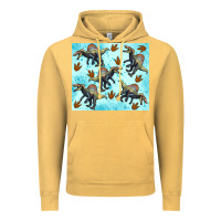 Vintage Mustard spinosaurus Vintage Hoodie - Artiststas