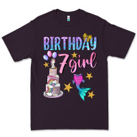 Plum birthday girl 7 Premium Tee - BundleAndBundleShop