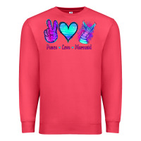 Cardinal Peace Love Mermaid Premium Sweatshirt - Jasminsmagicworld