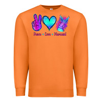 Carrot Peace Love Mermaid Premium Sweatshirt - Jasminsmagicworld