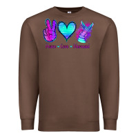 Chestnut Peace Love Mermaid Premium Sweatshirt - Jasminsmagicworld