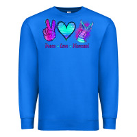 True Royal Peace Love Mermaid Premium Sweatshirt - Jasminsmagicworld